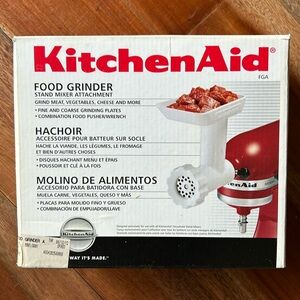 Kitchen aid attachment food grinder